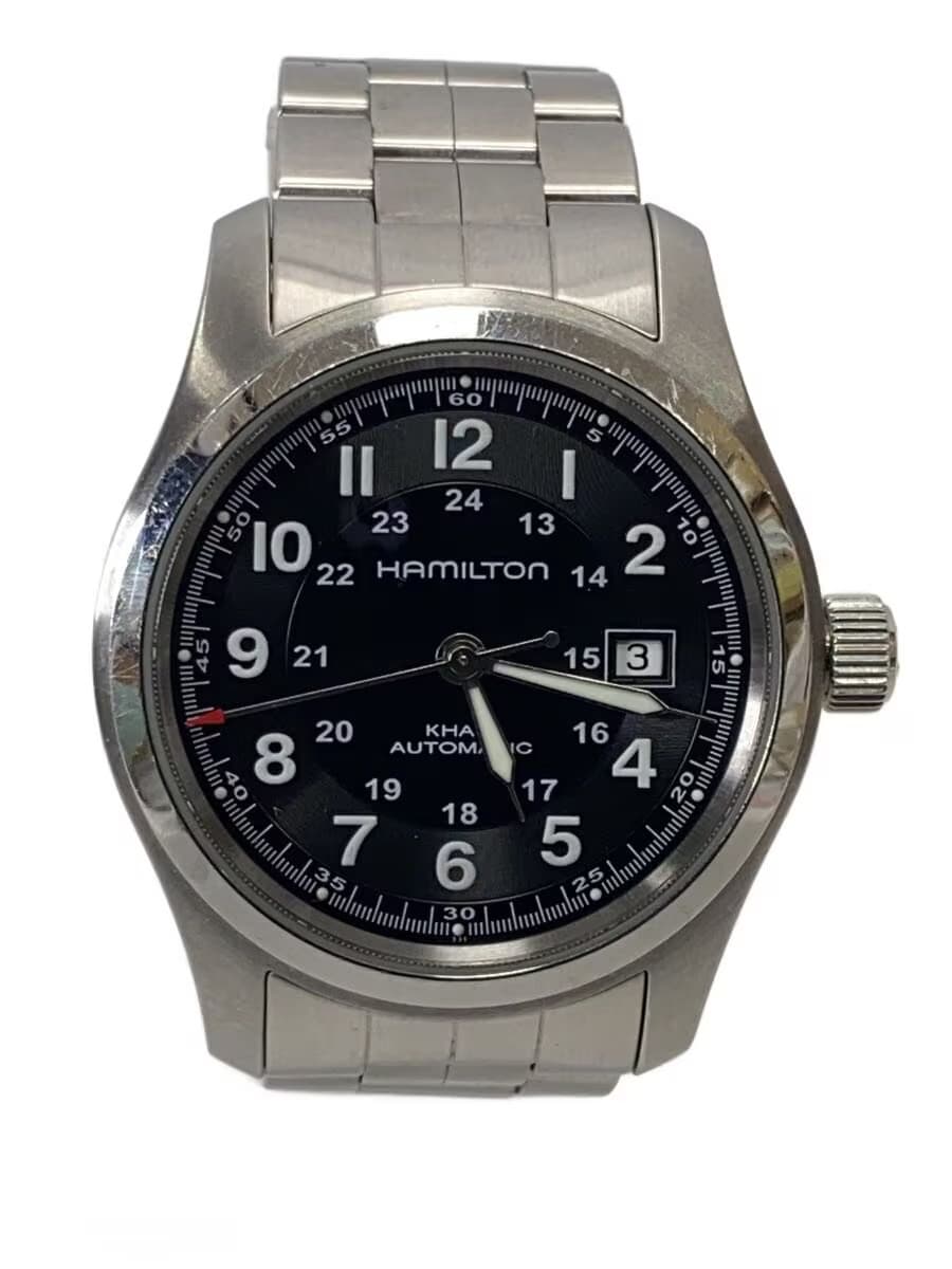 HAMILTON Automatic Watch Analog Stainless BLK SLV H705450