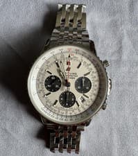Breitling Navitimer 1 Chronograph Automatic Silver Dial Bracelet AB0121211G1A1