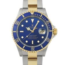 ROLEX Submariner Date 16613 Blue Case Size 40 x 40 mm Men's Used Watch #322131