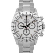 2020 RSC Rolex Daytona Cosmograph WHITE Stainless Steel 40mm Watch 116520 BOX