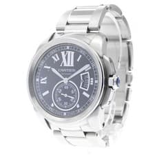 CARTIER CALIBRE DE CARTIER W7100016 43mm SS Black Dial Automatic Date #C310