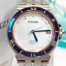 CITIZEN EXCEED EUROS Eco-Drive Radio Controlled Watch Blue 841024