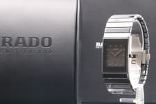 [N MINT /w Box] RADO DiaStar 111.0348.3 Date Black Ceramics Quartz Men’s Watch