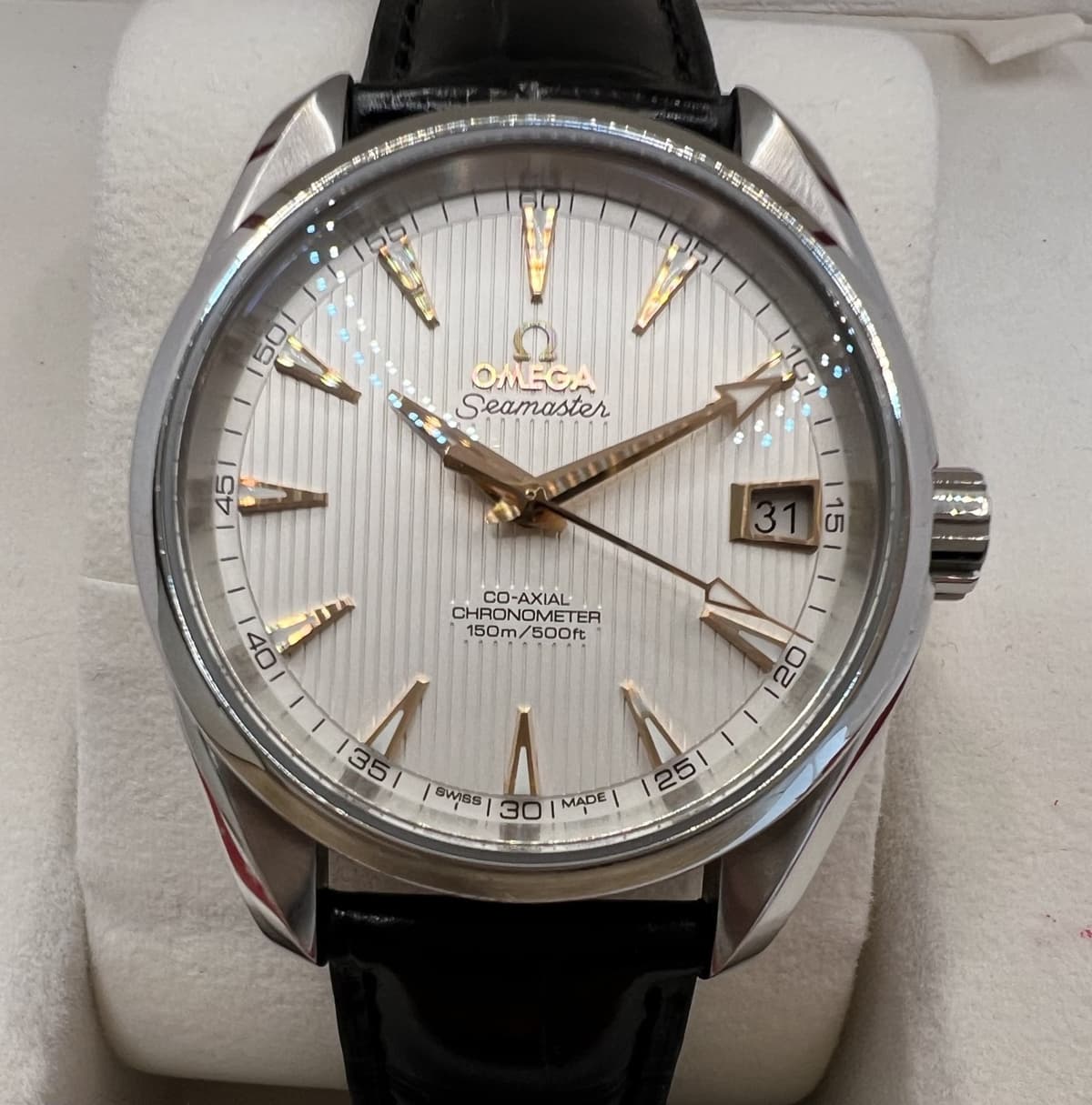 Omega Seamaster Aqua Terra Ref. 231.13.39.21.02.002 Silver Dial Box Warranty