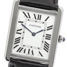 CARTIER Tank solo LM WSTA0028 Silver Dial Quartz Men's Watch_951509