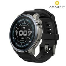 Amazfit SP170076-C01 Men’s Smartwatch Silver Dial Black Silicone Band Used