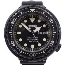 SEIKO PROSPEX Marine Master SBBN025 7C46-0AH0 Quartz Black Dial Men's Watch
