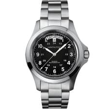 New Hamilton Khaki Field King Auto Day-Date Black Dial 40 MM Watch H64475131