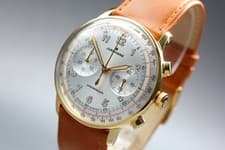 [w/Box Paper] JUNGHANS Meister Telemeter 027/5382.00 Chronoscope Automatic Watch