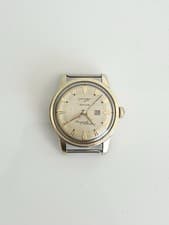 Longines Gold Capped Conquest Calendar Automatic Vintage Watch 1950s Champagne
