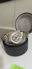 MICHELE Sport Sail mens Chronograph Quartz SS Watch Diamond Markers