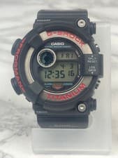 Near MINT G-SHOCK DW-8200 Frogman Titanium Battery Replaced Black Watch