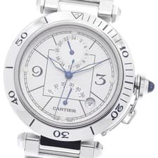 Cartier CARTIER W31037H3 Pasha 38mm GMT Power Reserve Automatic Men s Good Condi
