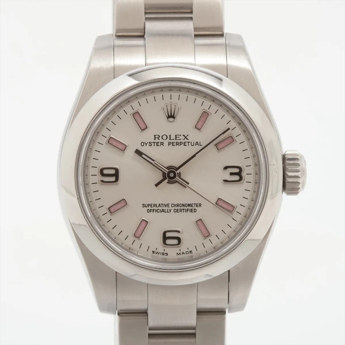 Rolex Oyster Perpetual 26 176200 SS SS AT Silver-Face