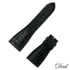 Roger Dubuis Leather Belt Black Square 27mm men's unused