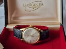 Vintage LONGINES classic watch cal 281 Date gold plated case 35mm boxed