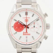 TAG Heuer SS SS AT white dial 3 Extra Links Carrera teams Ikuzawa by Bamford