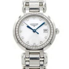 Longines L81100 Diamond Bezel Shell Dial Quartz Watch 26mm Ladies Elegant