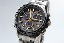 SEIKO Astron 8X Series SBXB007 Black GPS Solar Chrono Date Watch [ Box Damaged ]