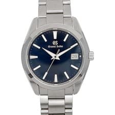 Grand Seiko Heritage Collection SBGV225 40mm SS Blue Dial Quartz Watch #KN523