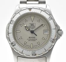 [NEAR MINT] TAG Heuer 2000 Professional 972.013 Silver 35mm Quartz Men Watch