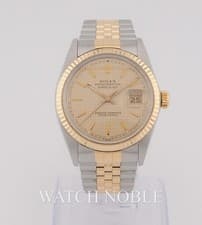 Rolex Datejust Rare Houndstooth Dial 18k Gold/Steel 36mm on Jubilee 16013
