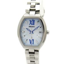 Seiko Lukia (LUKIA) Lady's Tonneau SSQW027 Solar Radio Wae Watch Women's