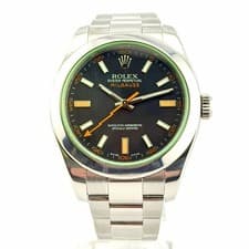 ROLEX MILGAUSS REF. 116400V GREEN GLASS 40MM - BLACK INDEX OYSTER - 2008 B+P