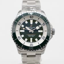 2026 Breitling Superocean 44 Automatic 44 Steel Green A17376A31L1A1 Bracelet