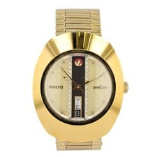Rado DiaStar Champagne Dial Automatic Stainless Steel Gold Plated Men's Watch