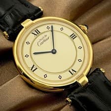 Cartier Must de Cartier Vendome LM VLC Quartz Watch Ivory 1920 Dial 30mm