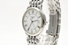 Rare Vintage [MINT] LONGINES L5.649.4 White Dial Date Quartz Men's Watch JAPAN