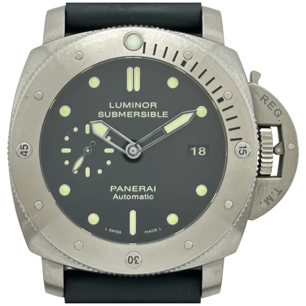 PANERAI LUMINOR 1950 SUBMERSIBLE 3 DAYS PAM00305 Black Titanium #OK981