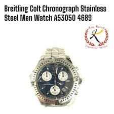 【US/DDP】　Auth Breitling Colt Chronograph Stainless Steel Men Watch A53050 4689