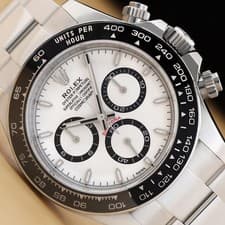 2025 CARD ROLEX DAYTONA COSMOGRAPH 126500LN PANDA WHITE CERAMIC 40MM STEEL WATCH