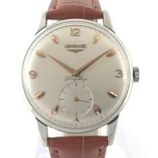EXCELLENT VINATGE LONGINES FLAGSHIP 8903 MANUAL WIND CAL 30L STEEL GENTS WATCH
