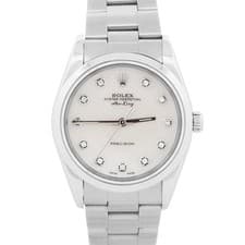 1999 Rolex Oyster Perpetual Air-King MOP DIAMOND Steel OYSTER 34mm 14000 Watch