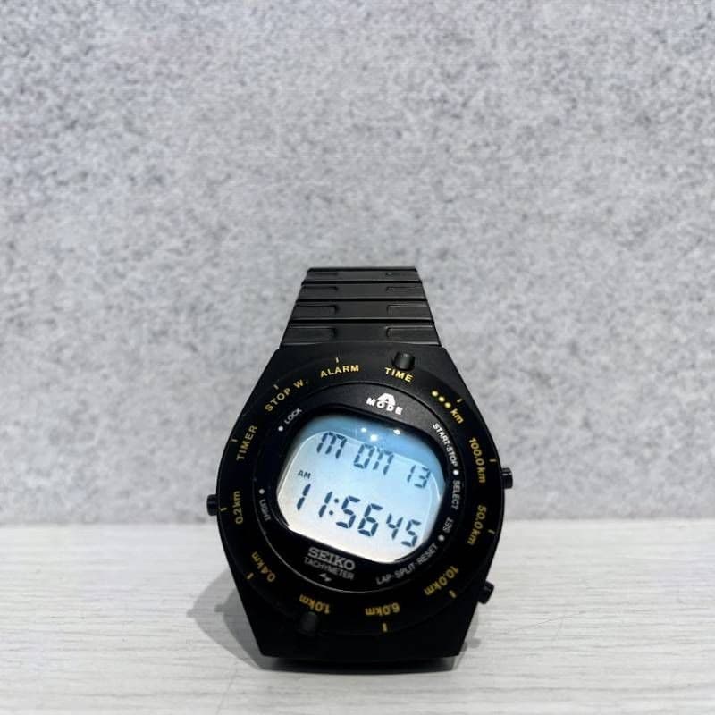 Seiko Chronograph A825-00B0 Speedmaster Giugiaro Used Watch From Japan