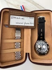 Yema Speedgraf "Panda" Chronograph; Full Set; Mint; Extra Strap; Limited Edition