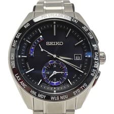 SEIKO Brightz SAGA179 SAGA179 Black Radio Solar Analog Men s Watch Includes Box