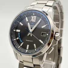 CASIO OCEANUS OCW-T150 Men's Radio Solar Titanium Watch Black Dial