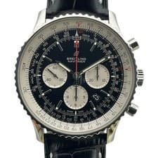 BREITLING Navitimer B01 Chronograph AB0127 Black Stainless Steel #OK987