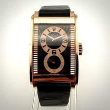 ROLEX CELLINI PRINCE 18K ROSE GOLD LEATHER MANUAL BLACK ROSE GOLD 5442