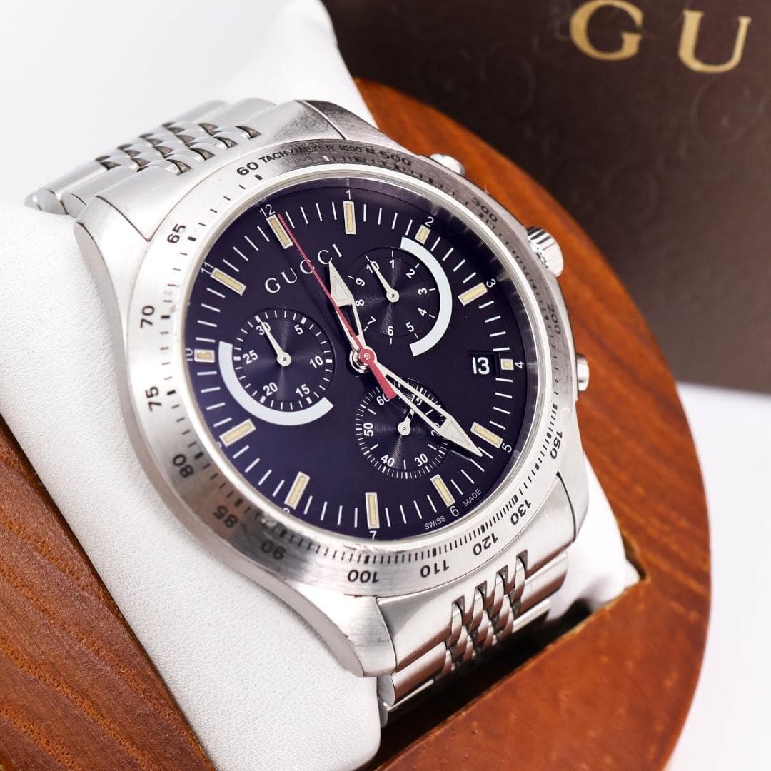 Gucci Watch G Timeless Chronograph Men's Outer Box  ,19887