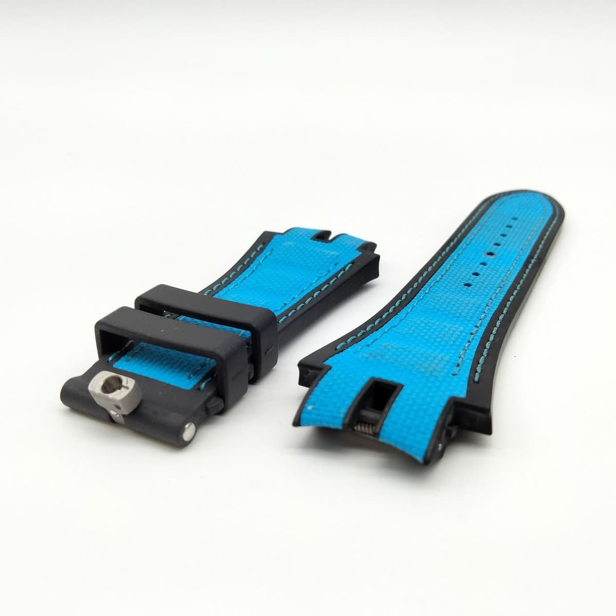 Roger Dubuis Used Watch Strap Rubber Leather Blue Black Japan