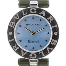 BVLGARI Bzero1 Watches BZ22S Blue shellDial Stainless Steel Quartz Analog ...