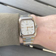 Working •1984 Year SEIKO Seiko Silver Wave Vintage