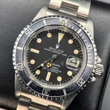 Vintage Rolex Submariner Date 1680 Ghost Bezel Black Dial Automatic 40mm Watch