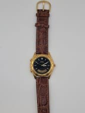 Men's Vtg ANALOG-DIGITAL Watch SEIKO H801-7001  10k RGP Near Mint