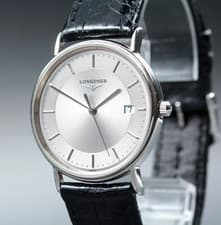 [Near MINT]  Longines Grand Classic L4.720.4 Silver Dial Date Quartz Men's Watch